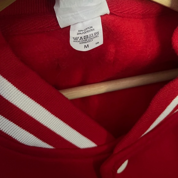 Varsity College Bomber Jacket Coat Sweater Retro Sport Gym Collegiate Athletic M - Picture 6 of 15